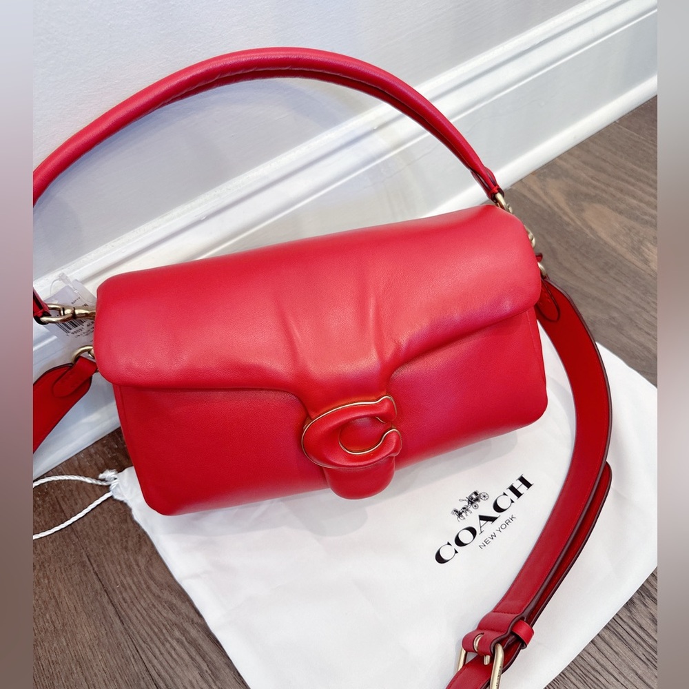 NWT Coach Pillow Tabby 26 Red Apple C0772